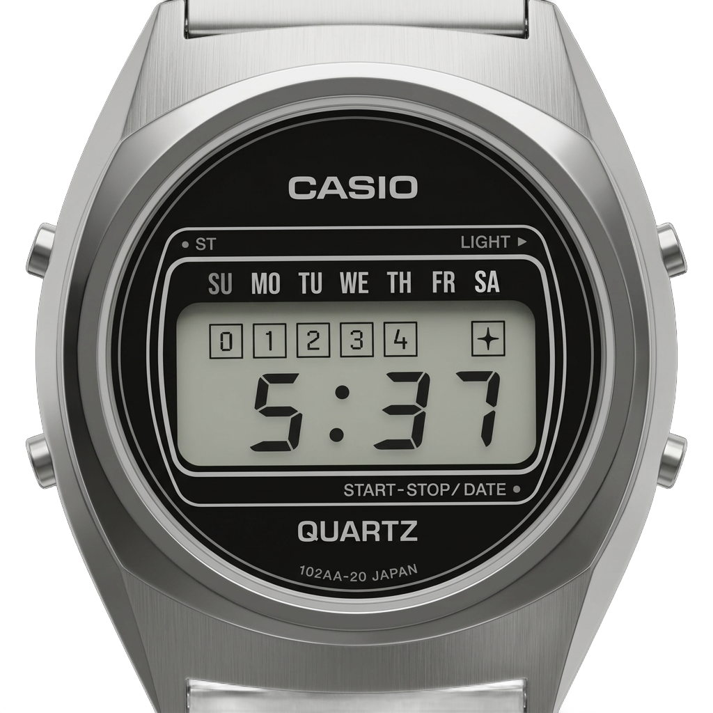 Casio 31QR-20 digital watch dial